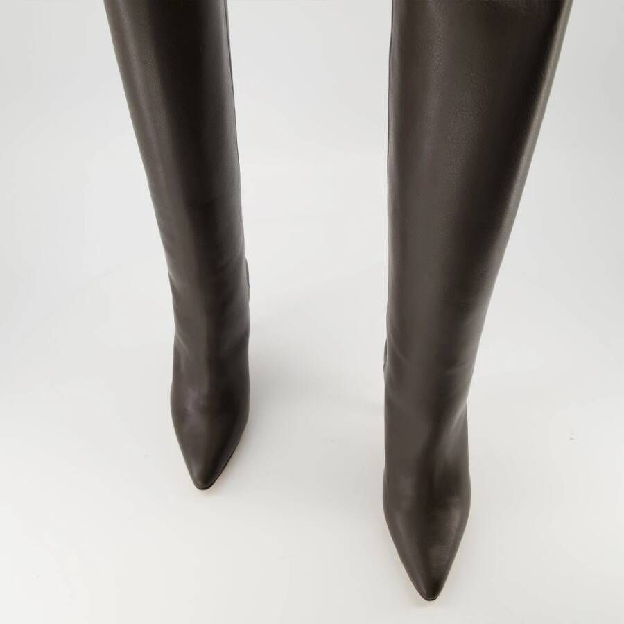 MM6 Maison Margiela Bruine Architype Leren Laarzen
