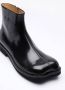 MM6 Maison Margiela Glanzend Leren Anatomische Enkellaarzen Black Heren - Thumbnail 3