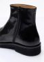MM6 Maison Margiela Glanzend Leren Anatomische Enkellaarzen Black Heren - Thumbnail 7