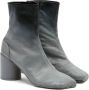 MM6 Maison Margiela Grijze Tabi Teen Chunky Hak Schoenen - Thumbnail 2