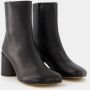 MM6 Maison Margiela Boots Anatomical Black Nappa Leather Ankle Boots in zwart - Thumbnail 11
