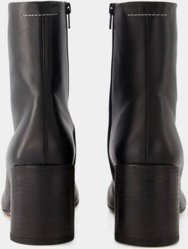 MM6 Maison Margiela Anatomic 75 Enkellaarzen Zwart Dames
