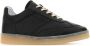 MM6 Maison Margiela Klassieke Zwarte Lederen Sneakers Black Heren - Thumbnail 2