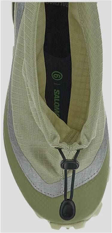 MM6 Maison Margiela Lage Synthetische Sneakers met Kruisdetail Green Dames
