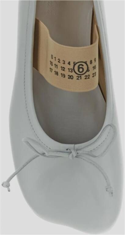 MM6 Maison Margiela Leren Ballerina Schoenen White Dames