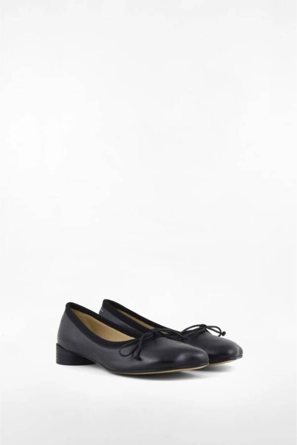 MM6 Maison Margiela Leren Ballerina's Schoenen Black Dames