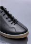 MM6 Maison Margiela Leren Court Sneakers Ronde Neus Vetersluiting Black Heren - Thumbnail 5