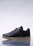 MM6 Maison Margiela Leren Court Sneakers Ronde Neus Vetersluiting Black Heren - Thumbnail 7