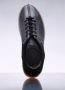 MM6 Maison Margiela Leren Court Sneakers Ronde Neus Vetersluiting Black Heren - Thumbnail 10