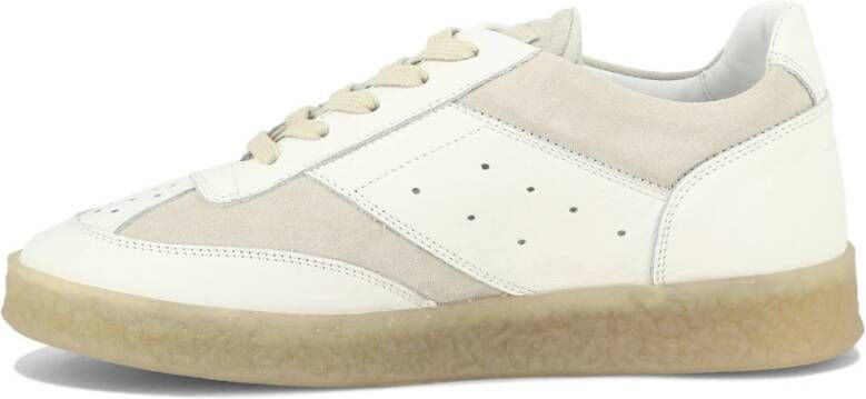 MM6 Maison Margiela Leren en suède sneakers White Dames
