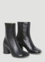 MM6 Maison Margiela Boots Anatomical Black Nappa Leather Ankle Boots in zwart - Thumbnail 6