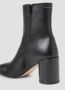 MM6 Maison Margiela Boots Anatomical Black Nappa Leather Ankle Boots in zwart - Thumbnail 9
