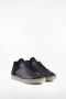 MM6 Maison Margiela Leren Court Sneakers Ronde Neus Vetersluiting Black Heren - Thumbnail 2