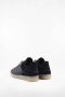MM6 Maison Margiela Leren Court Sneakers Ronde Neus Vetersluiting Black Heren - Thumbnail 3