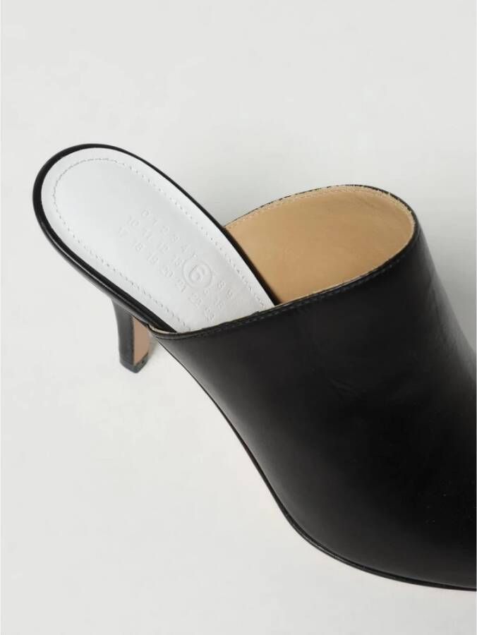 MM6 Maison Margiela Open Teen Kittenhak Muiltjes