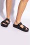 MM6 Maison Margiela Zwarte Synthetische Sandalen Amandel Teen Black Heren - Thumbnail 6