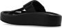 MM6 Maison Margiela Zwarte Synthetische Sandalen Amandel Teen Black Heren - Thumbnail 9