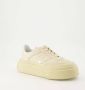 MM6 Maison Margiela Platform sneakers beige leer ronde neus Beige Dames - Thumbnail 4