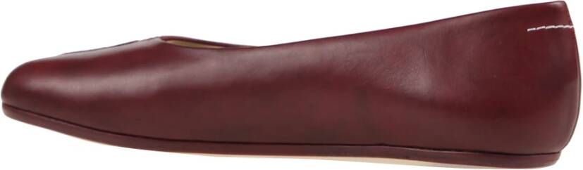MM6 Maison Margiela Platte leren ballerinaschoenen