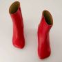 MM6 Maison Margiela Ivoor leren enkellaarzen 7cm hak Beige Dames - Thumbnail 8