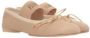 MM6 Maison Margiela Roze Platte Schoenen Ballerina Beige Satijn Pink Dames - Thumbnail 2