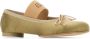 MM6 Maison Margiela Iconische Geborduurde Ballerina's met Leren Blokhak Beige Dames - Thumbnail 3