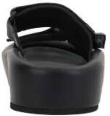 MM6 Maison Margiela Nappa Flatform Sandalen Black Dames
