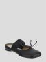 MM6 Maison Margiela Nappa Leren Strik Detail Platte Schoenen Black Dames - Thumbnail 3