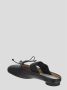 MM6 Maison Margiela Nappa Leren Strik Detail Platte Schoenen Black Dames - Thumbnail 4