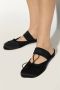 MM6 Maison Margiela Slides met bedrukt logo Black Dames - Thumbnail 2