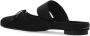 MM6 Maison Margiela Slides met bedrukt logo Black Dames - Thumbnail 5