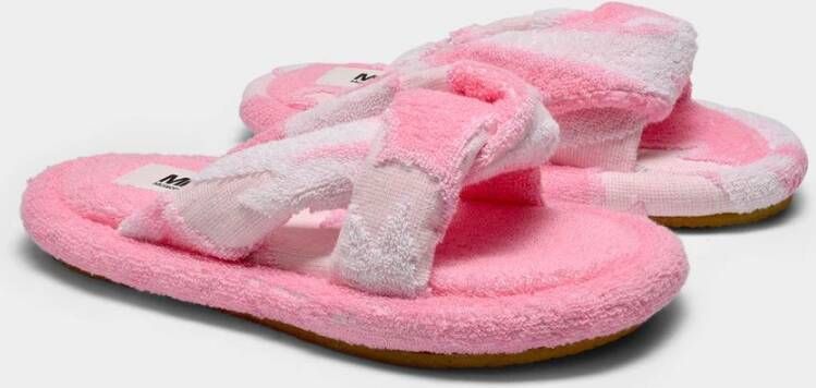 MM6 Maison Margiela Roze badstof slippers Roze Dames