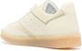 MM6 Maison Margiela Beige Witte Leren Sneakers Amandelvormige Neus Beige Dames - Thumbnail 4
