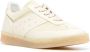 MM6 Maison Margiela Beige Witte Leren Sneakers Amandelvormige Neus Beige Dames - Thumbnail 5