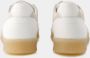 MM6 Maison Margiela Grained Calfskin Court Sneakers Wit Dames - Thumbnail 7