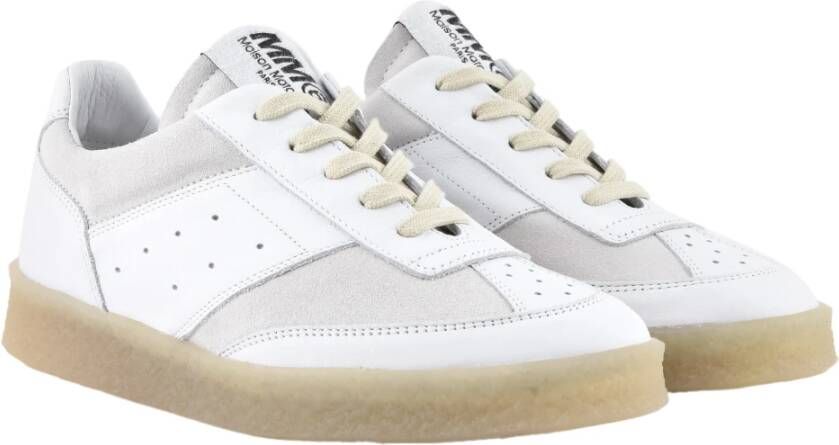 MM6 Maison Margiela Vintage Leren Sneakers Wit Dames