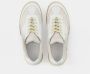 MM6 Maison Margiela Replica Leren Sneakers met Contrasterende Suède Inzetstukken White Dames - Thumbnail 4