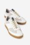 MM6 Maison Margiela Witte Leren Sneakers met Beige Patches Wit - Thumbnail 13