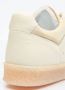 MM6 Maison Margiela Beige Witte Leren Sneakers Amandelvormige Neus Beige Dames - Thumbnail 7