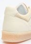 MM6 Maison Margiela Beige Witte Leren Sneakers Amandelvormige Neus Beige Dames - Thumbnail 3