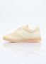 MM6 Maison Margiela Beige Witte Leren Sneakers Amandelvormige Neus Beige Dames - Thumbnail 5