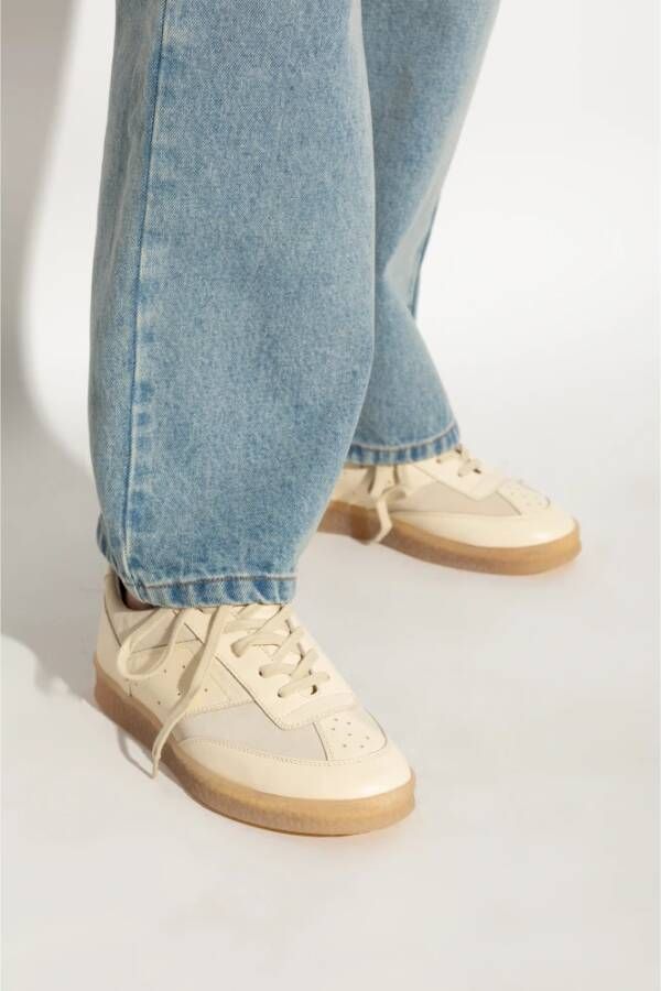MM6 Maison Margiela Low-Top Sneakers Beige Dames