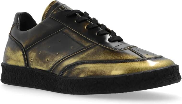 MM6 Maison Margiela 6 Court Low-top Sneakers Black Heren