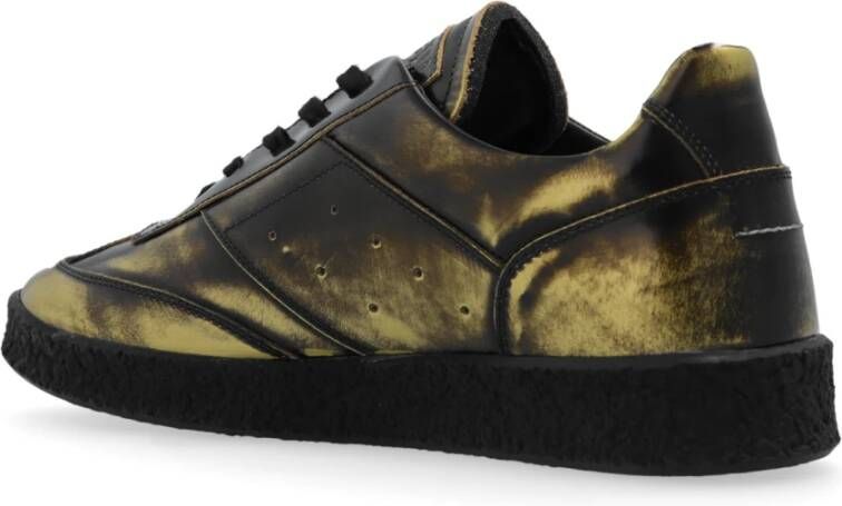 MM6 Maison Margiela 6 Court Low-top Sneakers Black Heren