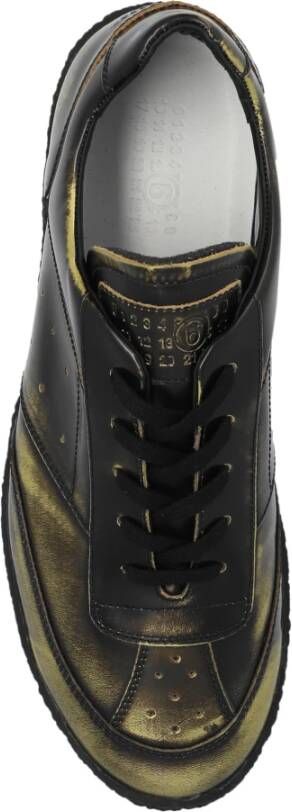 MM6 Maison Margiela 6 Court Low-top Sneakers Black Heren