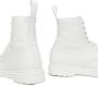 MM6 Maison Margiela Witte Leren Enkellaarzen voor Mannen - Thumbnail 4