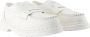 MM6 Maison Margiela Witte Leren Loafers met Bovenste Veters - Thumbnail 2