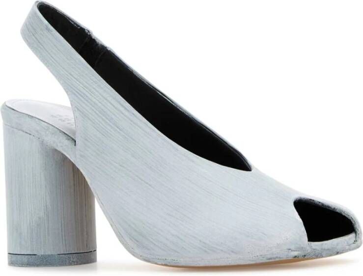 MM6 Maison Margiela Witte leren pumps met 8 cm hak