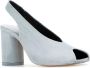 MM6 Maison Margiela Witte leren pumps met 8 cm hak - Thumbnail 2