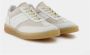 MM6 Maison Margiela Witte Leren Sneakers met Beige Patches Wit - Thumbnail 14